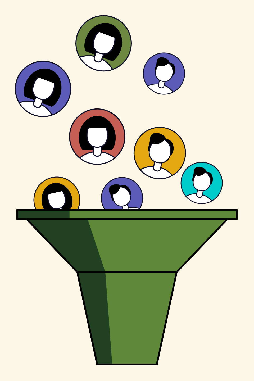 referral-form-process a funnel representing mental health intake